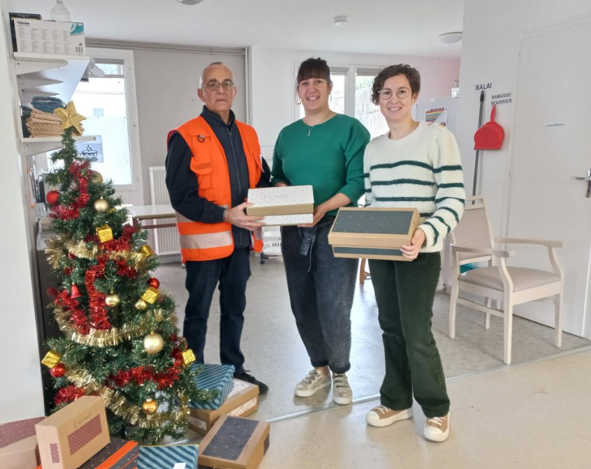 Remise des boîtes